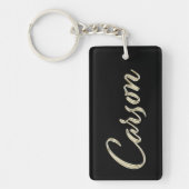 Porte-clés Carson Name whitegold Schlüsselanhänger Anhänger (Devant)