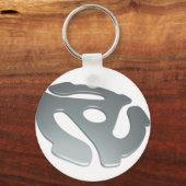 Porte-clés Carte 3D Argent 45 tr/min (Recto)