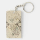 Porte-clés Carte 8 du monde (Dos)