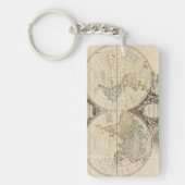 Porte-clés Carte 8 du monde (Devant)