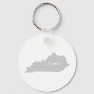 Porte-clés Carte à la maison d'état de silhouette du Kentuc