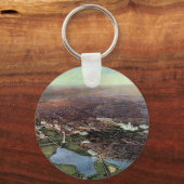 Porte-clés Carte ancienne de Washington DC et de la rivière P (Recto)