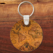 PORTE-CLÉS CARTE ANTIQUE (Recto)