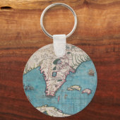Porte-clés Carte antique de Floride et Cuba (Recto)