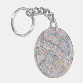 Porte-clés Carte antique de Paris (Devant gauche)