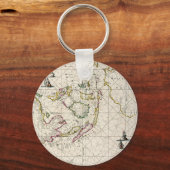 Porte-clés Carte antique des Indes orientales (Recto)
