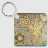 Porte-clés Carte antique du monde de Gerardus Mercator représ (Recto)
