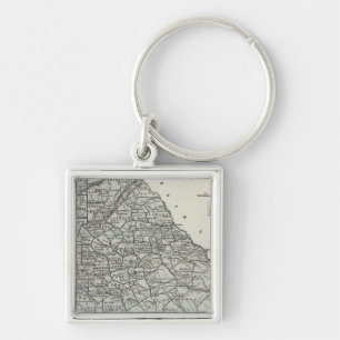 Porte-clés Carte Atlas de Géorgie
