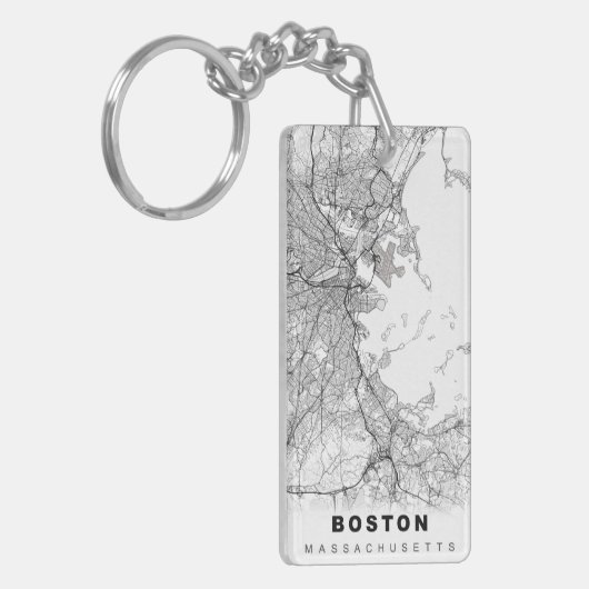 Porte-clés Carte Boston (Devant gauche)