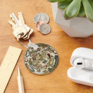 Porte-clés Carte céleste par Peter Apian, Astronomie Vintage