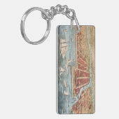 Porte-clés CARTE : CHICAGO, c1857 (Devant gauche)