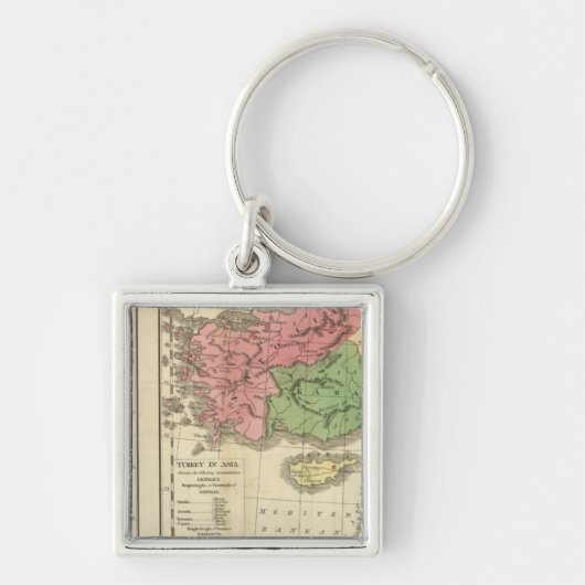 Porte-clés Carte chronologique turque (Devant)