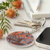 Porte-clés Carte circuit imprimé circuit orange PCB (Devant droit)