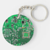 Porte-clés Carte circuit imprimé circuit vert PCB (Dos)