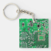 Porte-clés Carte circuit imprimé circuit vert PCB (Devant)