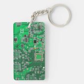 Porte-clés Carte circuit imprimé circuit vert PCB (Dos)