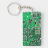 Porte-clés Carte circuit imprimé circuit vert PCB (Devant)