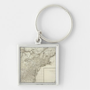 Porte-clés Carte composite du Canada