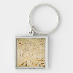 Porte-clés Carte de Charles V, carte de Mecia