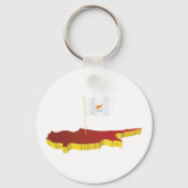 Porte-clés Carte de Chypre (Verso)