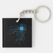 Porte-clés Carte de circuit imprimé d'ordinateur électronique (Dos)