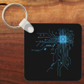 Porte-clés Carte de circuit imprimé d'ordinateur électronique (Recto)