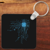 Porte-clés Carte de circuit imprimé d'ordinateur électronique (Verso)