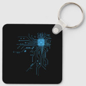 Porte-clés Carte de circuit imprimé d'ordinateur électronique (Dos)