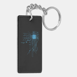 Porte-clés Carte de circuit imprimé d'ordinateur électronique