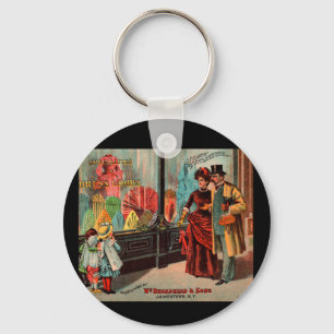 Porte-clés carte de commerce William Broadhead & Sons habille