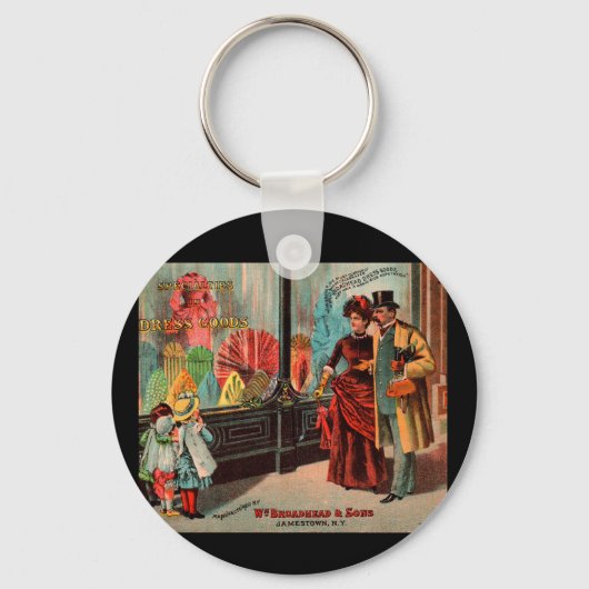 Porte-clés carte de commerce William Broadhead & Sons habille (Recto)