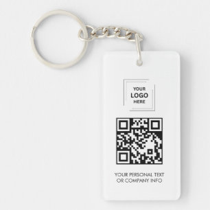 Porte-clés Carte de contact QR personnalisée Design minimal g