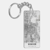 Porte-clés Carte de Denver (Devant gauche)