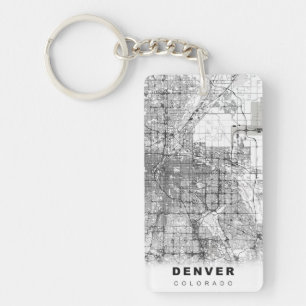 Porte-clés Carte de Denver