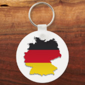 Porte-clés Carte de drapeau de l'Allemagne_2 (Recto)