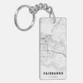 Porte-clés Carte de Fairbanks (Devant gauche)