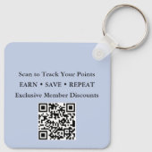 Porte-clés Carte de Fidélité QR Code de Remplacement (Dos)