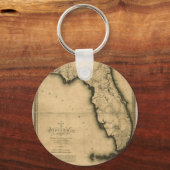 Porte-clés Carte de Floride 1823 (Recto)