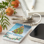 Porte-clés Carte de Joyeux Noël (Devant droit)