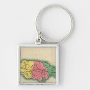 Porte-clés Carte De La Jamaïque
