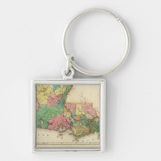 Porte-clés Carte De La Louisiane (Devant)