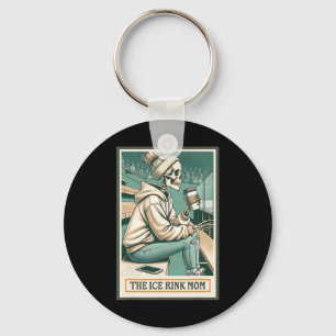 Porte-clés Carte de la mère de la patinoire squelette Cadeau 
