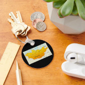 Porte-clés Carte de la Mongolie