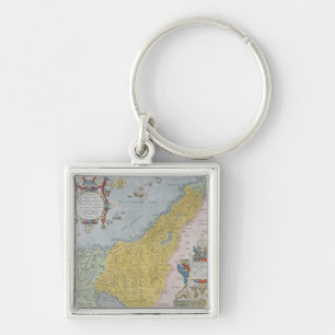 Porte-clés Carte de la Palestine