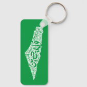 Porte-clés Carte de la Palestine libre et drapeau du Canada ( (Verso)