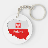Porte-clés Carte de la Pologne (Dos)