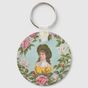 Porte-clés Carte de la Saint-Valentin allemande vintage kitsc