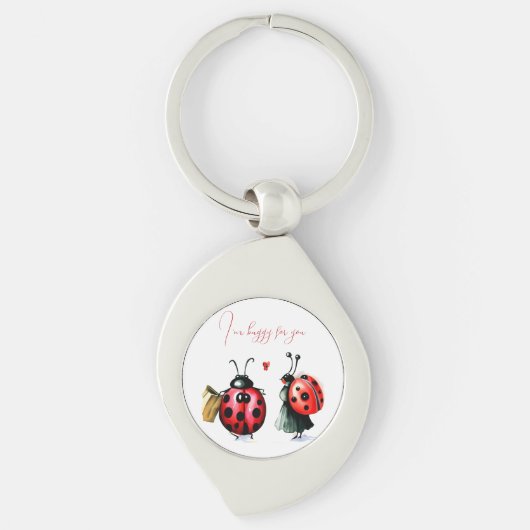 Porte-clés Carte de la Saint Valentin de Ladybug (Devant)