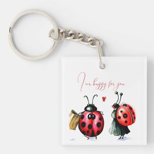 Porte-clés Carte de la Saint Valentin de Ladybug (Devant)