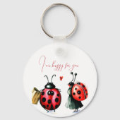 Porte-clés Carte de la Saint Valentin de Ladybug (Recto)
